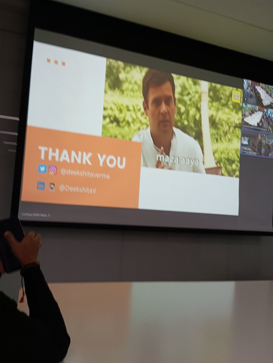 _janvi__10's tweet photo. We also feel the same di  @DeekshitaVerma  and indeed best memess🤟
Thankyouu for the lovely session!! 
#communityday #mscigdtuw #azuredevday https://t.co/BzPdoetoGF