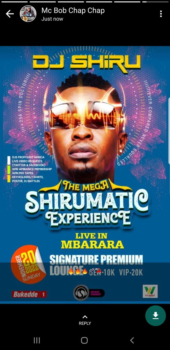 MgrHannz's tweet photo. Showtime
#20thNov
#ShirumaticExperience
#SignaturePlatinum
@kumra_andyug
@DesiignerCroose
@CityBoyJr
@KSwtkappa
@NannyanziB
@DjShiru https://t.co/hGJzw8MpfJ