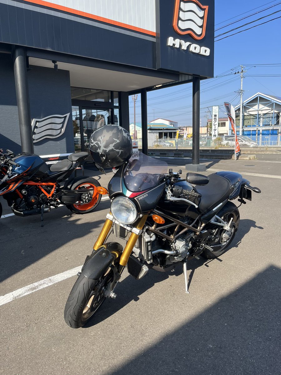 shun_S4RS's tweet photo. 今日も今日とてバイク日和
#バイク好きと繋がりたい #宮城バイク乗り
#ドゥカティ #ドゥカティモンスター #テスタストレッタ #S4RS
#DucatiMonster #testastretta #HYODO https://t.co/i5W4vy6UE0