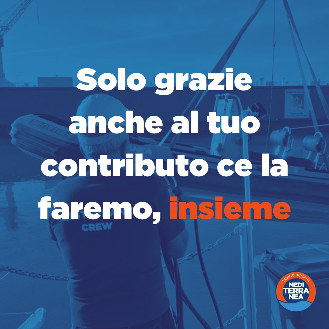 Le ultime spese per preparare la nostra #missioneinmare richiedono molte risorse.
Solo grazie anche al tuo contributo ce la faremo #insieme
Dona donate.mediterranearescue.it/torniamoinmare…
#marejonio #missione14 #primasisalvapoisidiscute