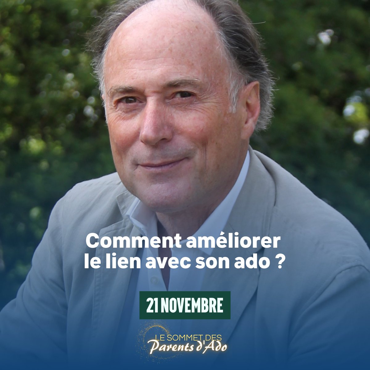 Comment améliorer le lien avec son ado ? Comment se comprendre mutuellement ? Comment construire une relation profonde et authentique ?
Le 21 novembre, je tenterai de répondre à ces questions au Sommet des Parents d’Ados, qui commence dès lundi.
RDV ici 👉bit.ly/3DB3lzO