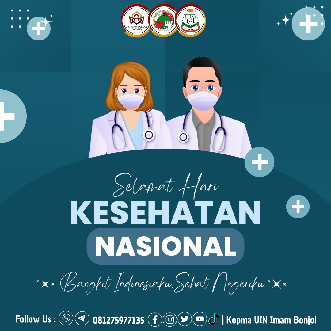 Hallo Kopmania👋🏻
Pada saat kita sehat, harta itu adalah hal yang utama. Tapi pada saat kita sakit, harta itu tidak bernilai. Selamat Hari Kesehatan Nasional ke 58.
Sehat Negeriku,Tumbuh Indonesiaku.!!

#HariKesehatanNasional2022
 #familymorethanothers #bravokopma
