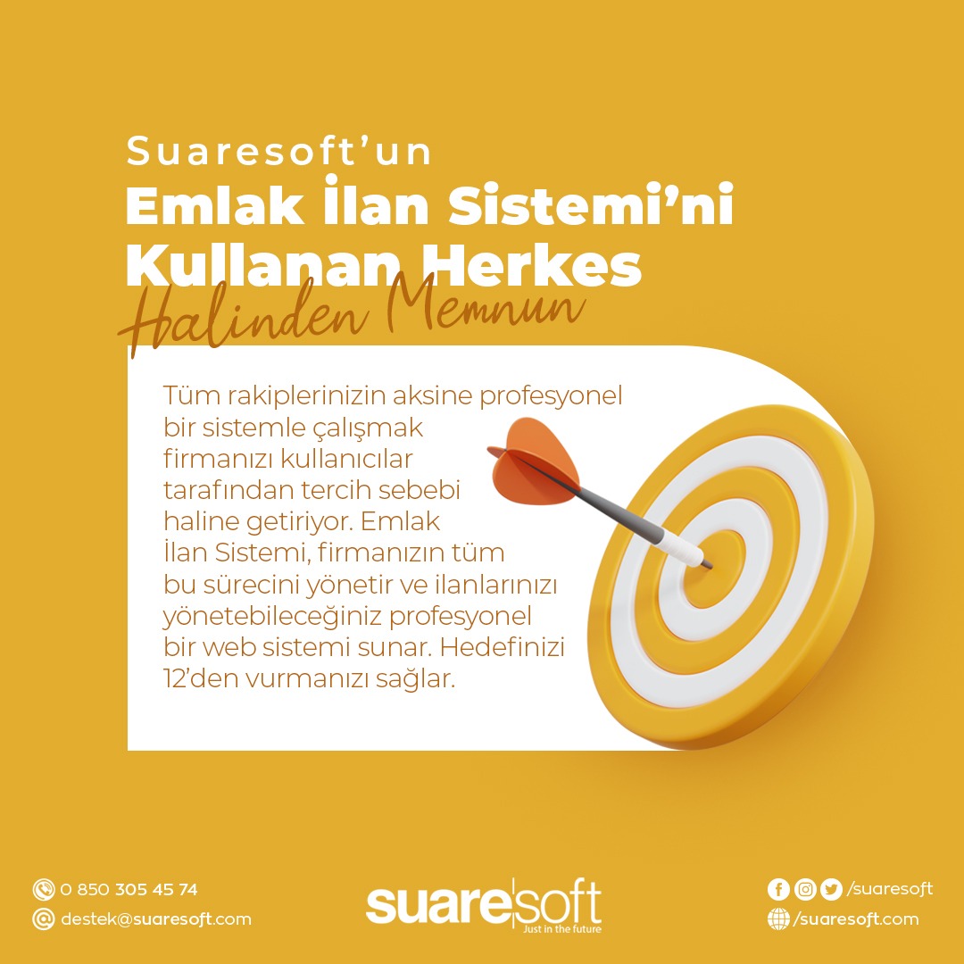 SuareSoft's tweet photo. Emlak İlan Sistemi, firmanızın tüm bu sürecini yönetir ve ilanlarınızı yönetebileceğiniz profesyonel bir web sistemi sunar.
Hedefinizi 12'den vurmanızı sağlar.

İletişim İçin⬇

☎️ 0 850 305 45 74
🌐 https://t.co/lMEQRrthhG

#crm #eticaret #erp #yazılım #SuareCrm #sosyalmedya https://t.co/fy8ikkCp5R