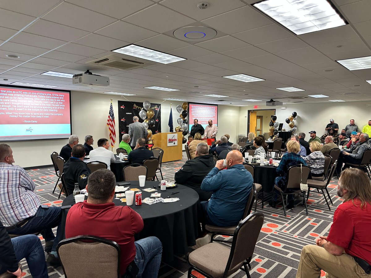 BowenEngCorp's tweet photo. Congratulations to Mr. Mike Hiatt on his retirement!  We celebrated yesterday with current and past Bowen team members.  It's hard to put decades into words, but Mike is a Bowen legend and has done much to build Bowen into what it is today. Enjoy Retirement and Happy Hunting! https://t.co/LnUDfKxE1S
