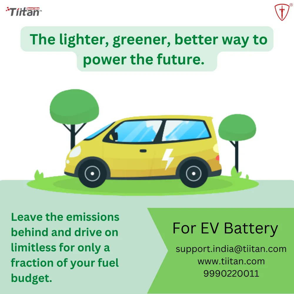 Tiitanindia's tweet image. The lighter, greener, better way to power the future. ⁣ 
#lithiumbatteries #lithiumcell #environmentfriendly #Tiitan
