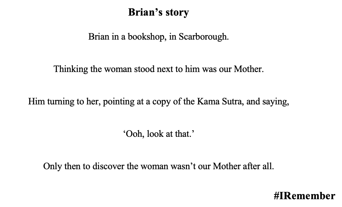 PeterDJust's tweet photo. To my Brother and me, it seemed that Brian's entire life was about causing havoc, getting into trouble – and being told off.
#IRemember this #ClassicBrian example from the eulogy we worked on together for his funeral.
6b/
@DyingMatters https://t.co/TYFibAi4jq