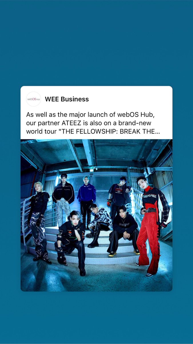 ceecee18ny's tweet photo. Those with Facebook, please react to this post! ☺️ Currently, have less than 200 likes and reacts.

@ATEEZofficial @ATEEZofficialjp #ATEEZ #에이티즈 #LG #LGwebOS https://t.co/Pv9nGPi4DM