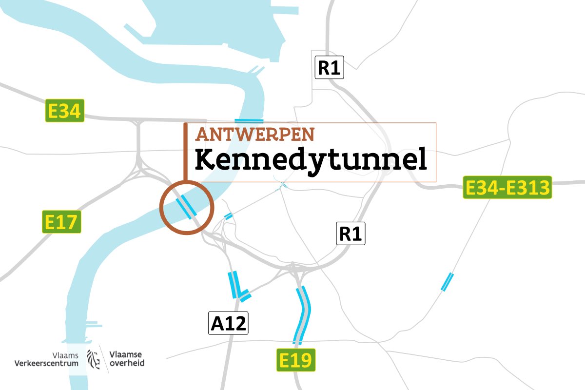 🚧 vannacht is de #kennedytunnel volledig afgesloten in beide richtingen tussen 2 en 7u: verkeerscentrum.be/werken/tunnels…