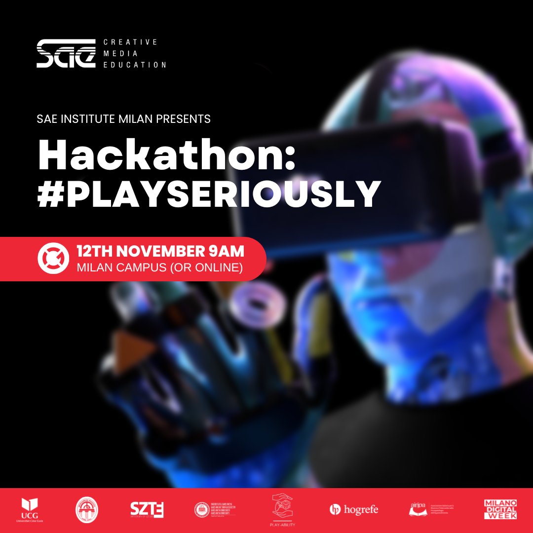 I partecipanti delle tavola rotonda sono:

Paolo Bigazzi Alderigi - SAE Institute Milano
Pier Luca Lanzi - <a href="/polimi/">Politecnico di Milano</a>
Claudia Molinari - <a href="/WeAreMuesli/">We Are Muesli</a>

Moderatore: @mario_petillo

#PLAYSERIOUSLY #MDW22 #MDW <a href="/MI_DigitalWeek/">Milano Digital Week</a>