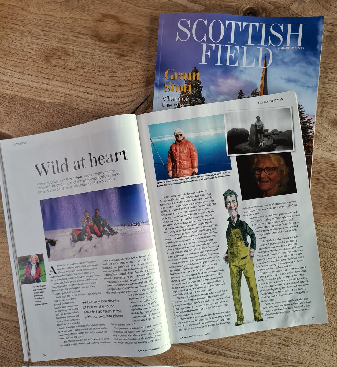 Lovely piece on my amazing mum in the December issue by the wordsmith that is Guy Grieve #scottishfield #outdoors #family #adventure #mountains #explore #Scotland