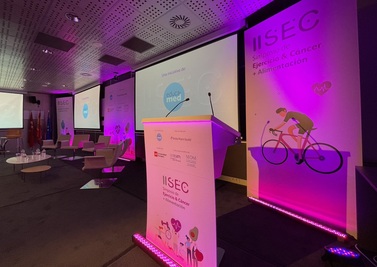educa_med's tweet photo. Todo a punto en la @UEuropea de Alcobendas para el inicio del II Simposio de #EjercicioyCancer organizado por @BMSIberia y @educa_med. Síguelo online gratis ▶️ https://t.co/EWi7m1ZYBZ #IISEC22 https://t.co/jiC5p6hUFo