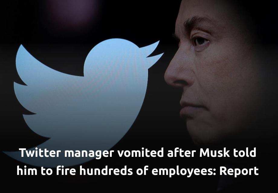 An engineering manager at Twitter vomited in a trash can after new CEO Elon Musk directed him to fire hundreds of employees, according to a New York Times report. 
 #technology #news #technews https://t.co/VB21dGtKTq