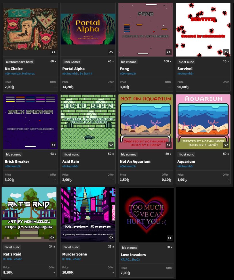 Secondary prices on my interactive stuff