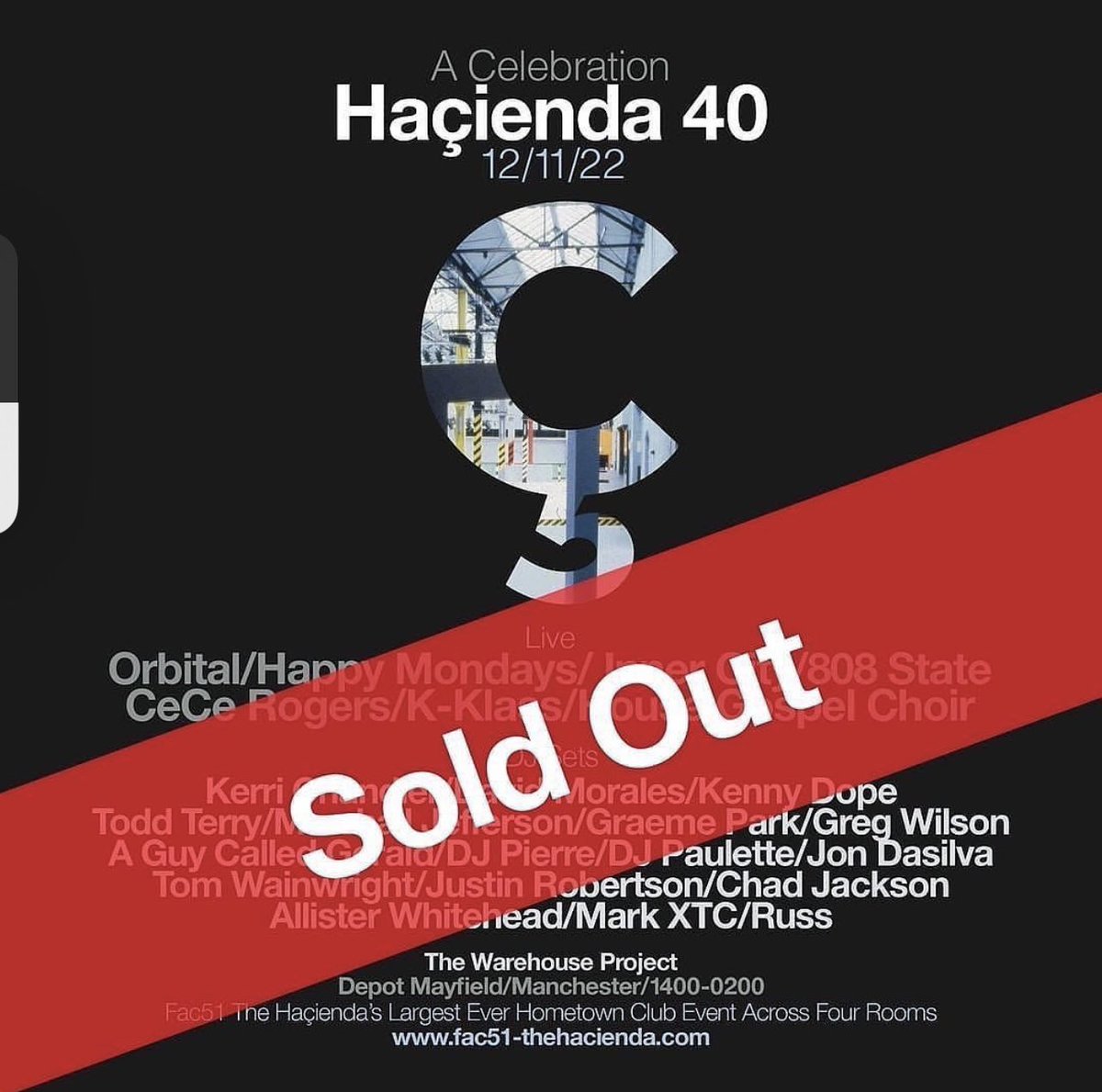ShaunryderX's tweet photo. TONIGHT!!! 🙌🏻 🙌🏻 🙌🏻
.
Happy Mondays play Hacienda 40 at The Warehouse Project at Depot in Mayfield, Manchester!!
.
👌🏻 🕺🏻 💛 🥳 ⭐️
.
Stage time: 8.55pm
.
#HappyMondays #Hacienda40 #TheWarehouseProject #Livemusic #Manchester https://t.co/j0Etp0MZM9