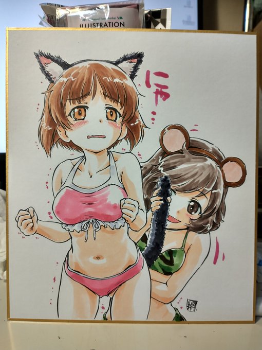 何で優花里さんのカチューシャ犬にしなかったんだと後悔。 