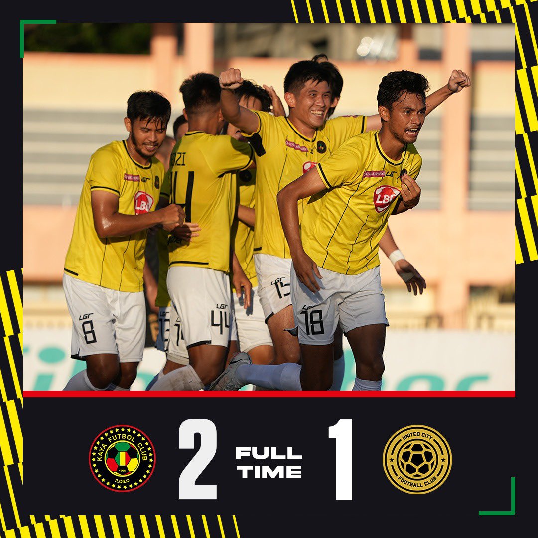 Plenty of drama at the death, but Kaya FC-Iloilo emerge victorious at HOME! 🟡⚫️🔥 

#KAYAvUCFC | #PFL2022 | #UnaKaya