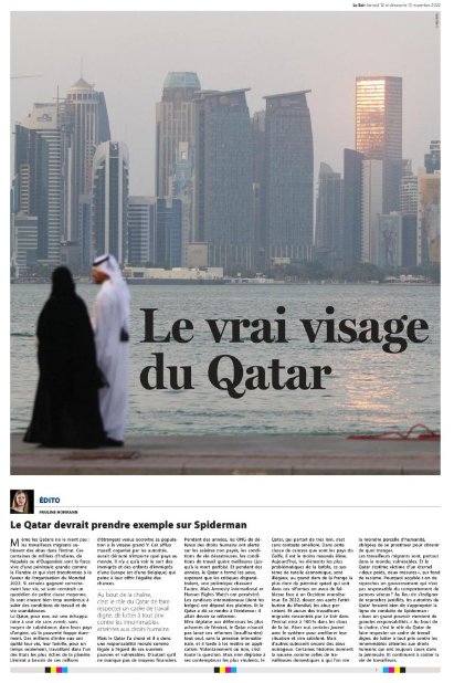 Marine Buisson (@marinebss) on Twitter photo Conditions de travail, liberté d'expression, culture et surveillance,... tout ce que vous avez toujours voulu savoir sur le Qatar, décortiqué par <a href="/PaulineHofm/">Pauline Hofmann</a> avant le coup d'envoi de la #CDM2022. Un long format passionnant et fouillé à lire ici lesoir.be/476501/article… Conditions de travail, liberté d'expression, culture et surveillance,... tout ce que vous avez toujours voulu savoir sur le Qatar, décortiqué par <a href="/PaulineHofm/">Pauline Hofmann</a> avant le coup d'envoi de la #CDM2022. Un long format passionnant et fouillé à lire ici lesoir.be/476501/article…