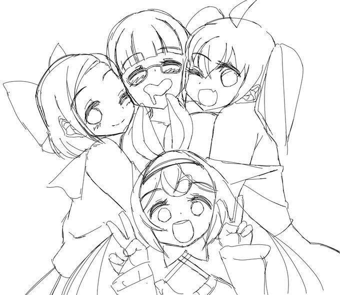 #浅瀬ゆうぎ生誕祭2022
浅瀬ゆうぎさん(@olchannel_BAN_)お誕生日おめでとうございます!
小越紬ちゃん(@kogoetsumugi)
林ぴょんぴょこちゃん(@hayashi_pp)
サーヤちゃん(@sayaMcup)
とても楽しかったです!
忙しすぎてイベントの前に慌てて描いた集合絵のスケッチです!
できるだけ早く完成させます😅 