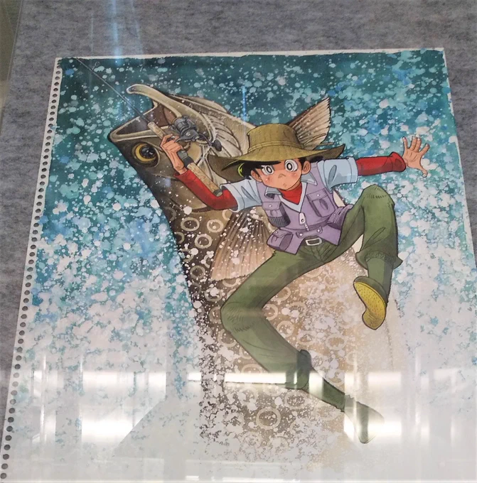 本日、#矢口高雄展 第Ⅱ期を鑑賞しました。およそ4分の3の原画を入替える大盤振る舞いに感謝です。彩色の素晴らしさは眼福の極み、白いポスターカラーの魔術にはただただ感嘆あるのみ。 
