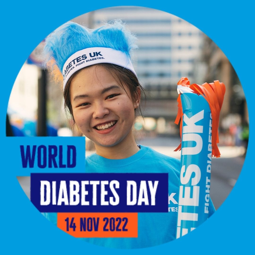 DiabetesUK's tweet photo. 🤳 It's almost time... add our Facebook Frame to your profile to help spread awareness this #WorldDiabetesDay! - https://t.co/3ILX7c8lvA

And make sure you keep your eyes on our social media channels on Monday to see what we have in store... 👀 https://t.co/7deLfHeZTU