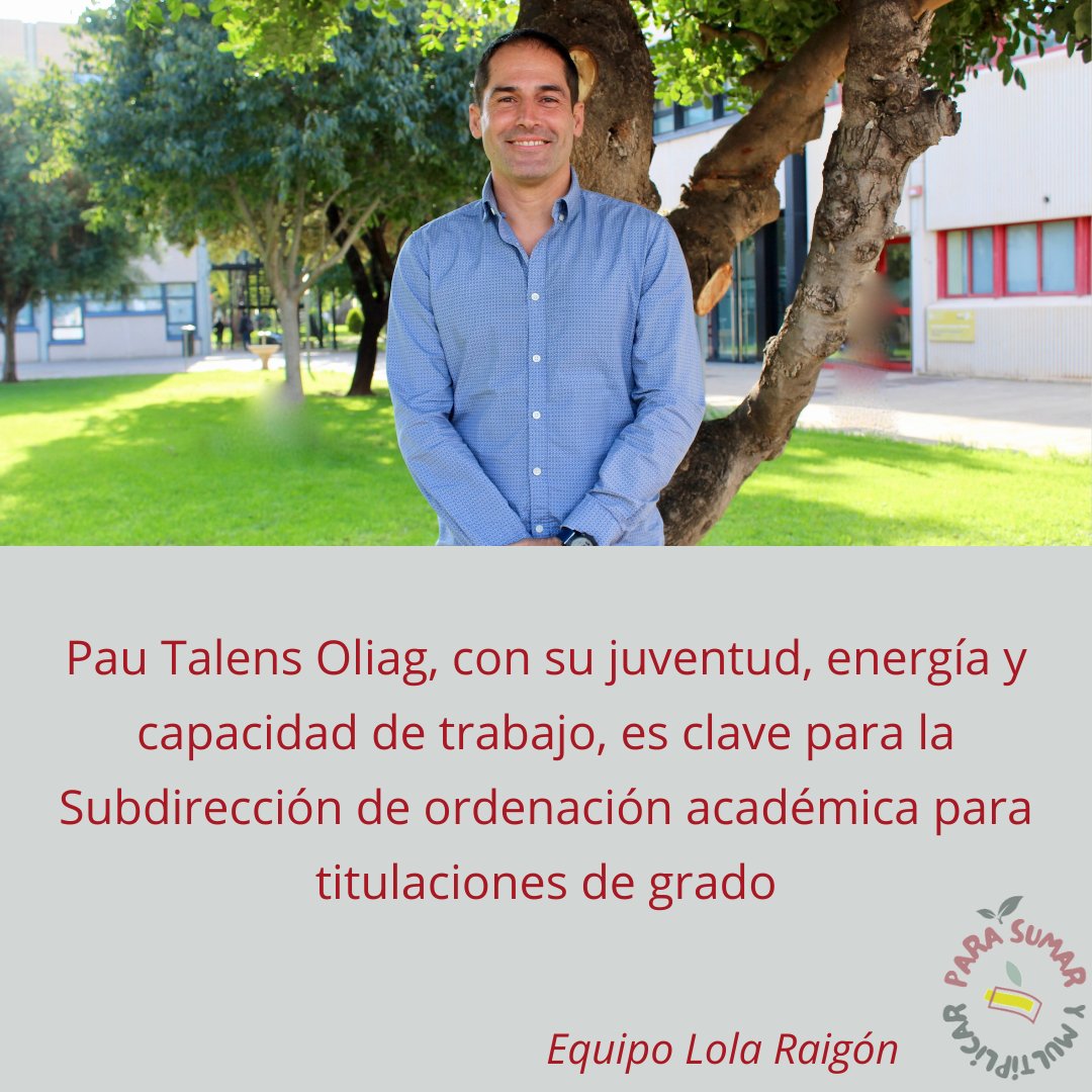 Os voy presentando a mi equipo #parasumarymultiplicar <a href="/eamnupv/">EAMNUPV</a>