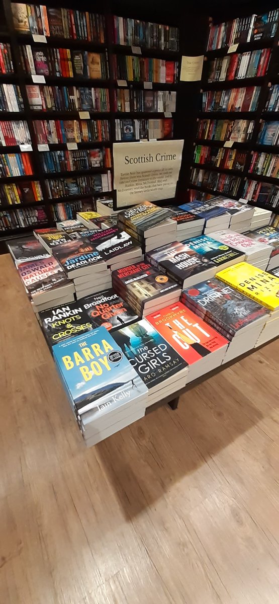 The Barra Boy on the Scot Crime feature table, alongside the greats of Scot Lit @beathhigh William McIlvanney, @DameDeniseMina @cbrookmyre @authorpetermay @lin_anderson and the rest. Dreams can come true.
@BookGuild @waterstonesgla
#thebarraboy #Booktwt #BookTwitter