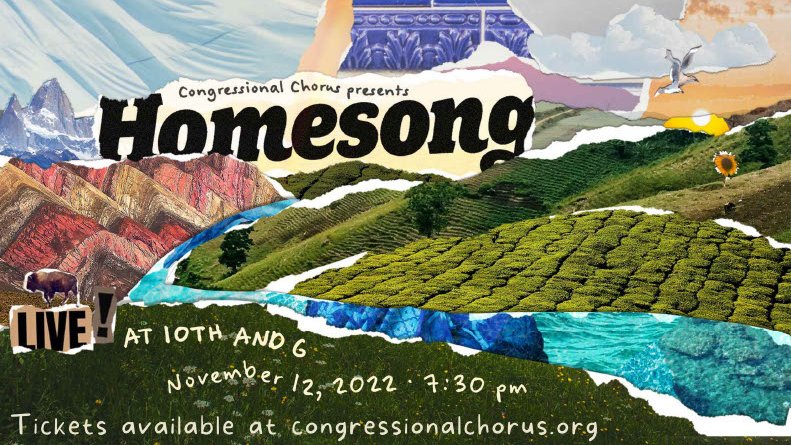 CongChorusDC's tweet photo. TODAY IS THE DAY! Join the Congressional Chorus' tonight at 7:30 p.m. for our concert entitled “Homesong”.
You can purchase tickets: https://t.co/SMV8FBeJt2
#homesong #usimmigrant #firstgeneration #washingtondc #dc #dmv #concert #choralography #music #dmvevents https://t.co/7QtwTd37q3