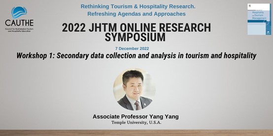 Do you know how to collect secondary #data?
Do you know how to analyze secondary data in #tourism  and #hospitality ?
Join us at 2022 JHTM Online Research Symposium to attend this workshop by Dr. Yang Yang.
Research symposium: eventbrite.co.nz/e/451554711297