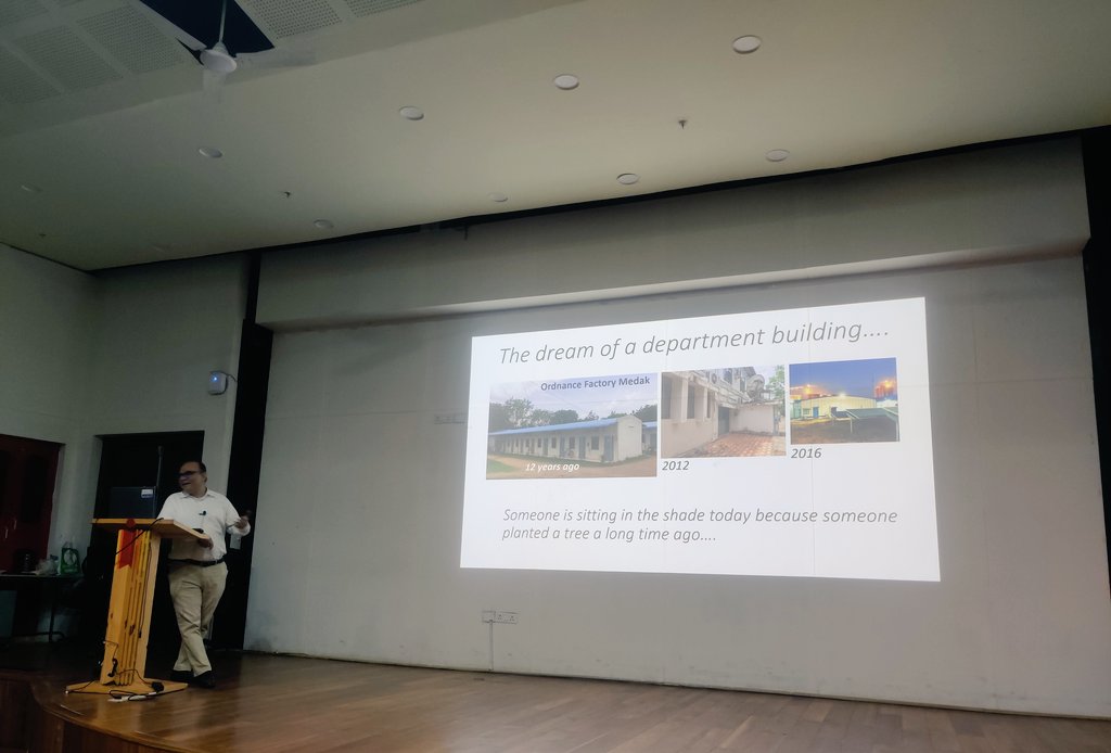 BTIITH's tweet photo. It has been an year since we moved to this beautiful building. Today, we are organising Ist Foundation Day to celebrate the inaugration of BT building. Dr. K. Thangaraj, Director @DBT_CDFD and Prof. B.S. Murthy, Director @IITHyderabad inaugurated the function. #BiotechDay https://t.co/uoiu6bBrTF