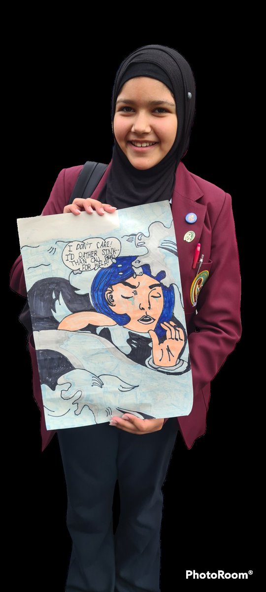 Another fabulous piece of art homework from my <a href="/StAnnes_N13/">St. Anne's Catholic High School for Girls</a> Year 7 students. #proudachievementleader