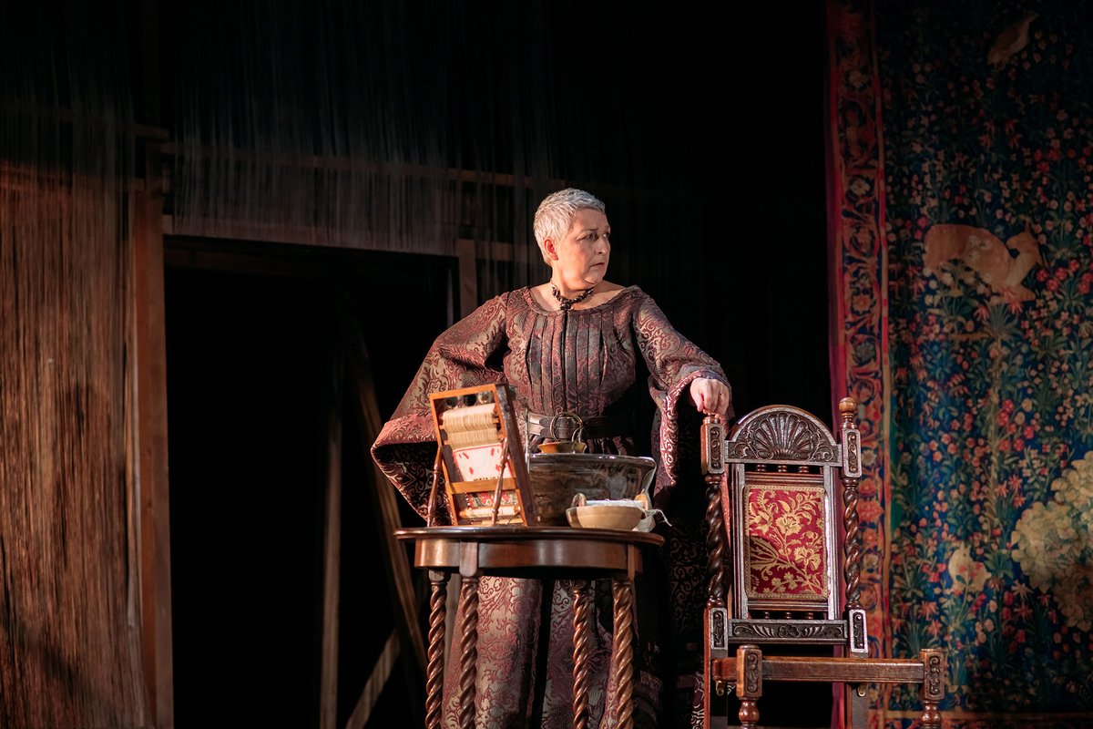 Macrobert's tweet photo. It's the last two performances today of #JamesIV #QueenOfTheFight - 2.30pm + 7.30pm

The 2.30pm show will be Audio Described with a touch tour available before the performance at 1.30pm.  You can book here➡️https://t.co/jhD3GUCnBw

Tickets⬇️
https://t.co/RqxPYLQ8Yd

#JamesPlays https://t.co/nmovIF2xHm