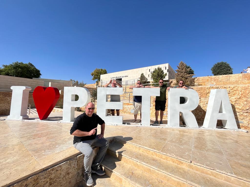 EVtoQatar's tweet photo. Day 16 and no trip to Jordan would be complete without a visit to Petra , breathtaking. Huge thank you to MG Motor Jordan - إم جي الأردن @scottyoung1818 https://t.co/Z9JOeK8Or2
