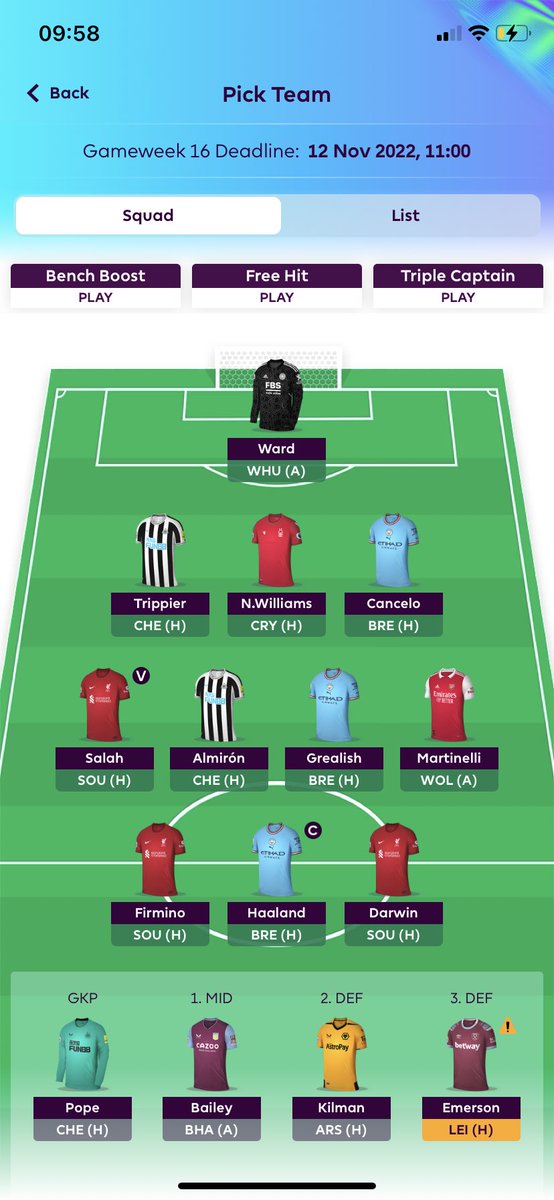 FPLTalks's tweet image. GW16
#FPLCommunity #FPL #FPLSU