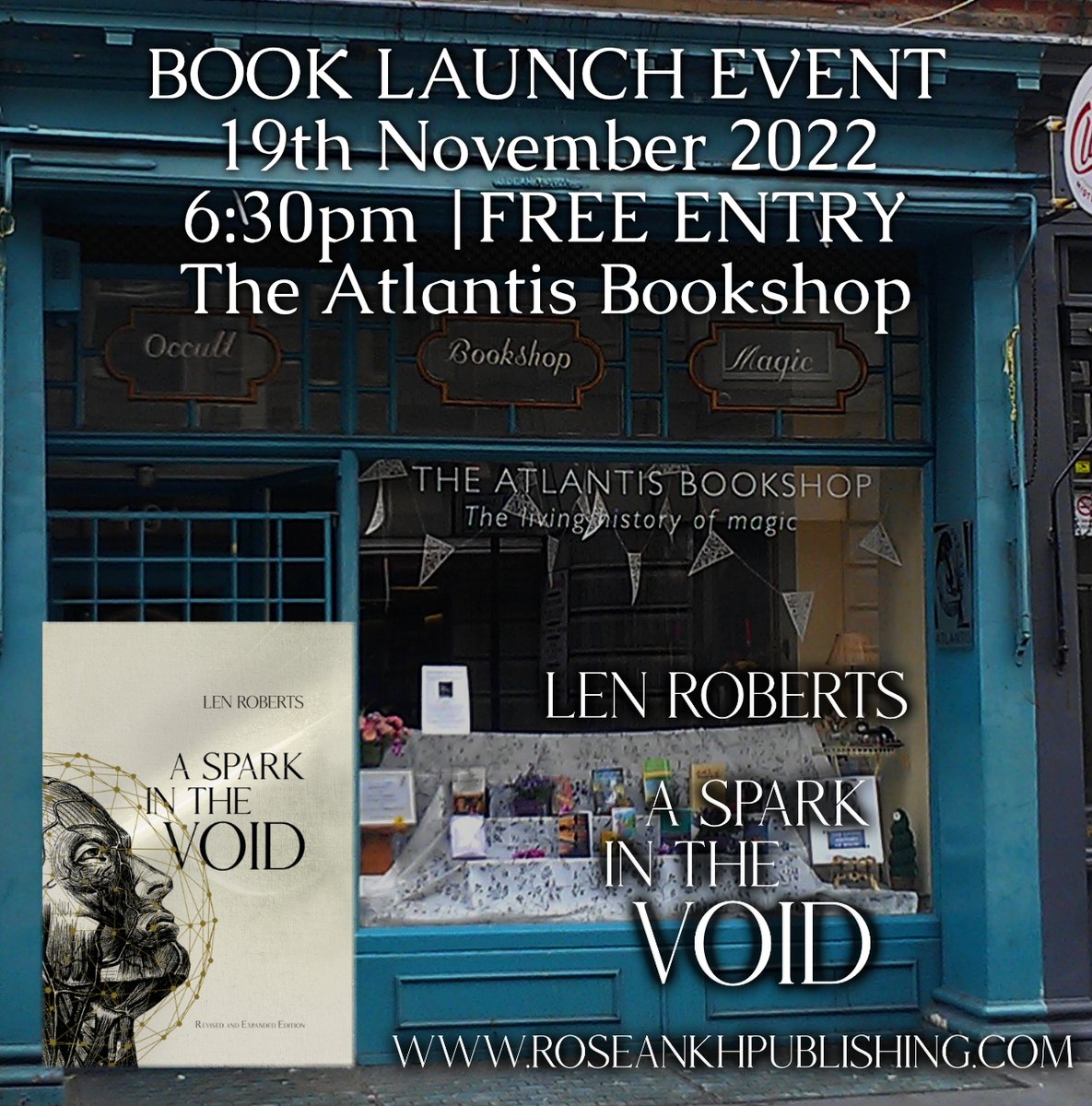 AlexandrianWorg's tweet photo. Join Len Roberts for his Book Launch at the famous 'The Atlantis Bookshop' in London on the 19th of November 2022 | 6:30pm | FREE ENTRY!

Full information is available on the Rose Ankh Publishing - News and Events page of their website.

https://t.co/hcorYhD46A https://t.co/nUK1Qt1UHg