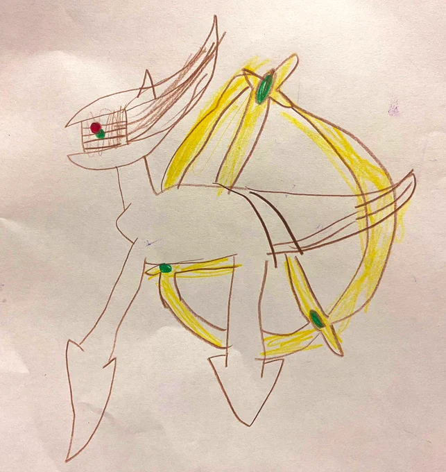 何も見ないで描いた6歳女児のアル セウ スが良すぎた 