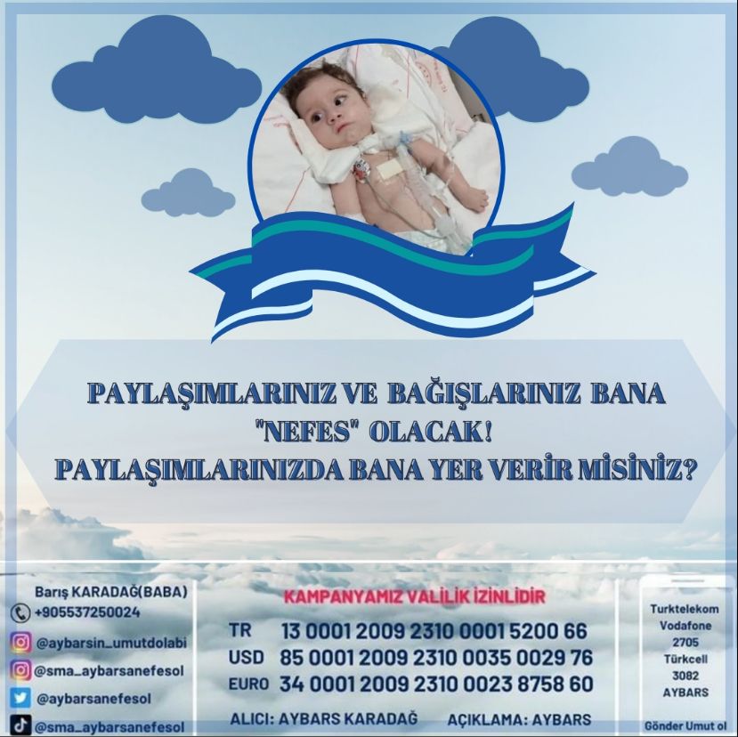 17 aylık sma hastası Aybars bebeğin kampanyası çok yavaş ilerliyor. Yapacağınız bir bağış Aybars'a nefes olacaktır..

Ferdi Tayfur Mehmet Ali Erbil   #aratatil Saat 18.57 EYT'de 1999 #MebİnatEtmeİptalEt
#LeylaileMecnun #YüzBinAtama24Kasımda