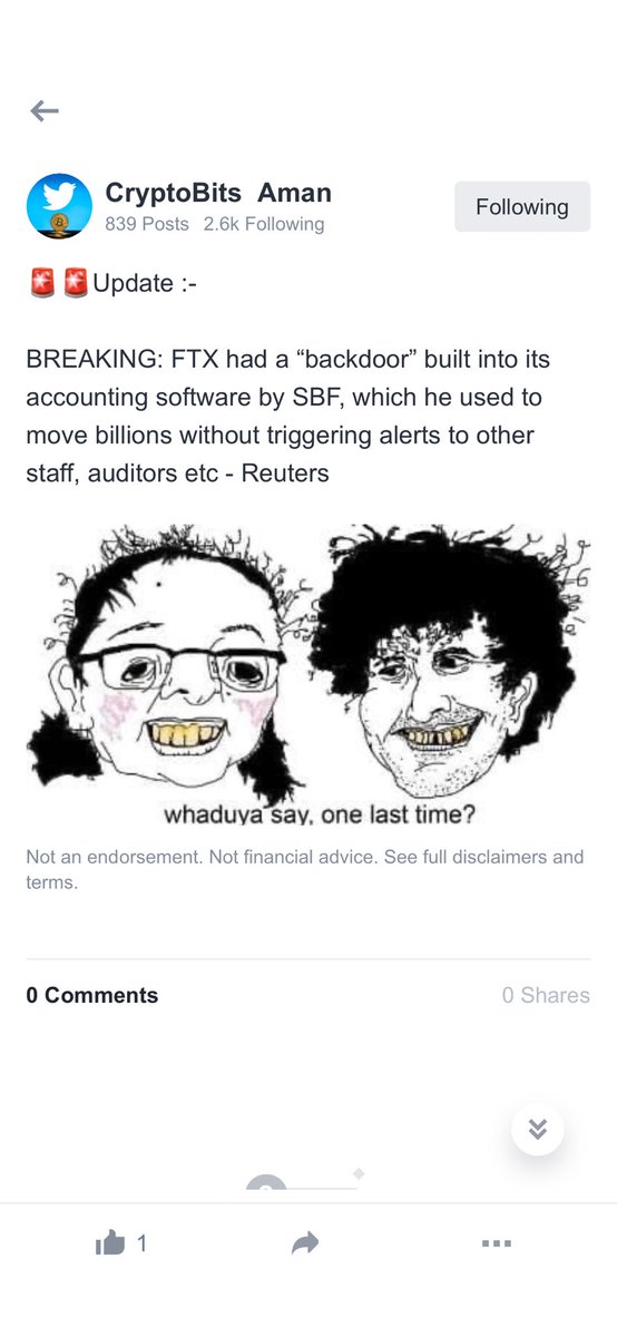 Holy Jesus!….it gets worse #FTX #crypto