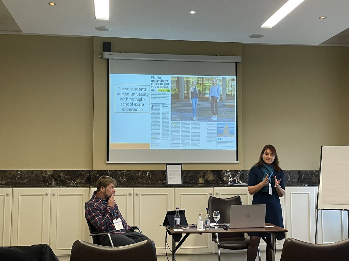 tsproitz's tweet image. Interesting study on grades and exams in Norway during the pandemic presented by @Akademikerbondn and Elisabeth Hovdhaugen at #AEAe2022 #AEA2022