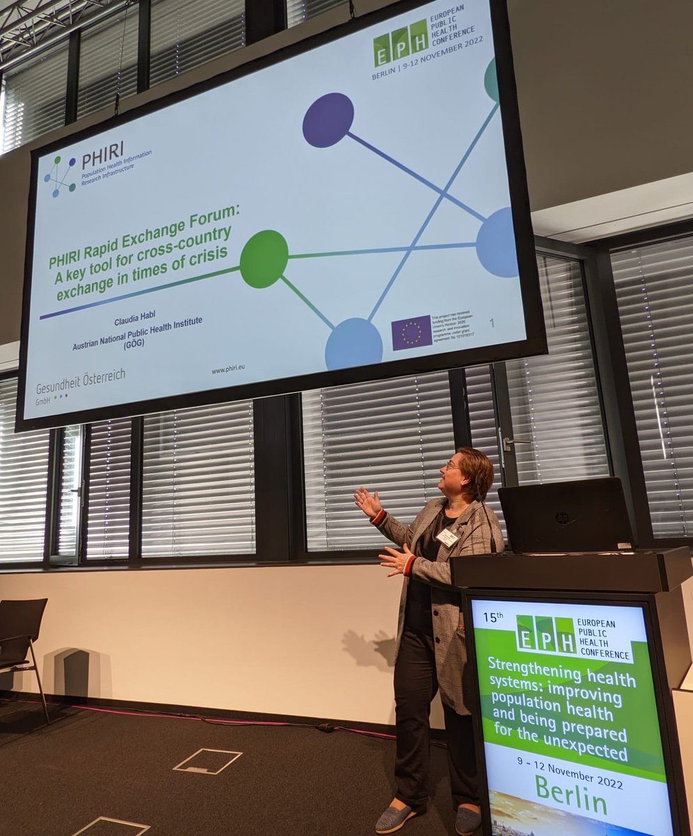 My last presentation at #EPH2022 on the important role of @PHIRI4EU Rapid Exchange Forum in #pandemic times and beyond. Join us at room Beta7
@goeg_at @JA_InfAct @EPHconference #EPHC2022 #COVID19 #Corona