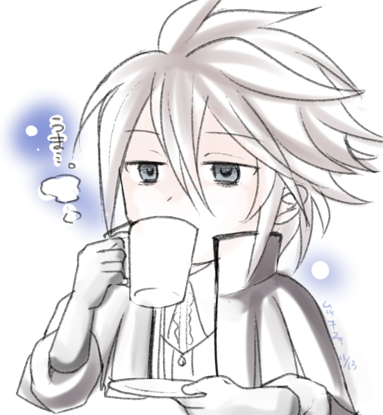 「久々にドリップしたコーヒーが激ウマでした。ディーア誕生日もうすぐだね。 」|霧月悠衣のイラスト