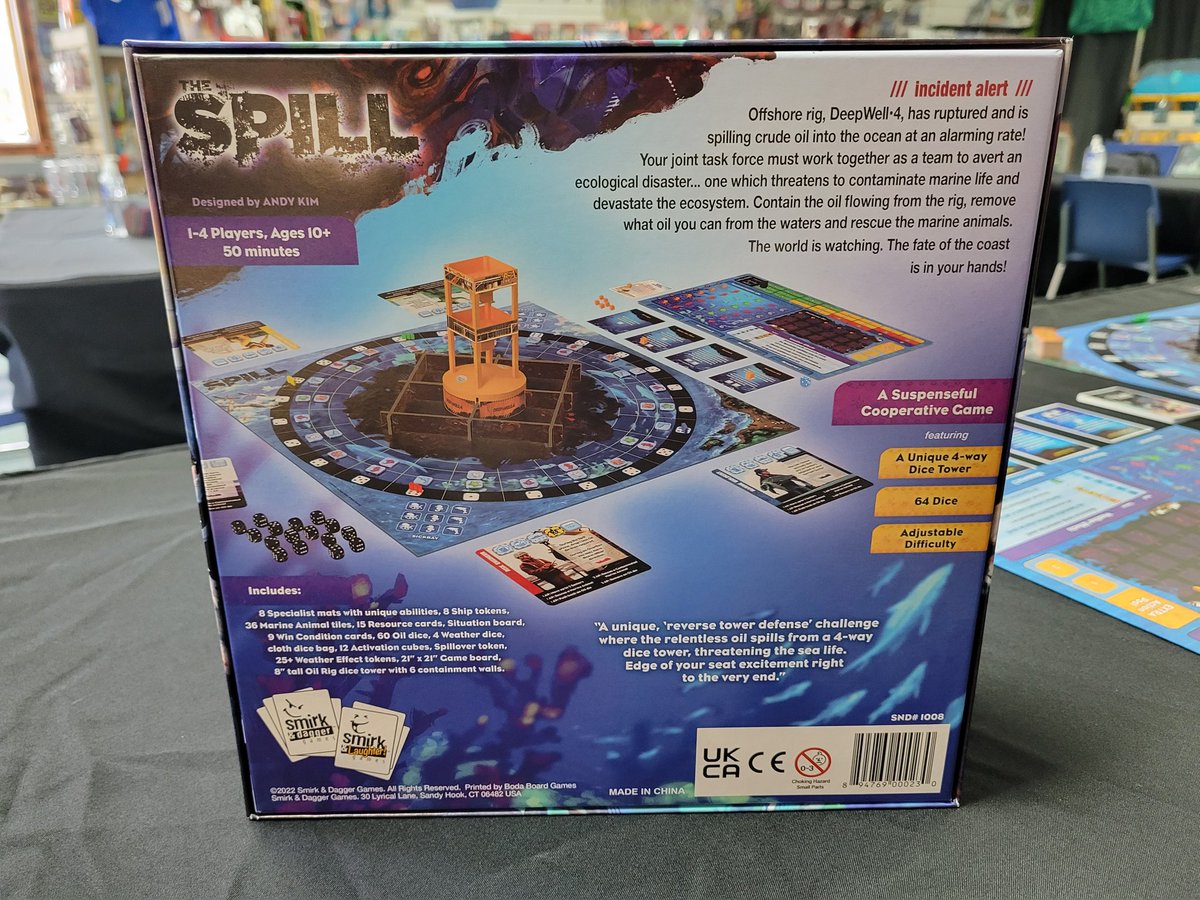 🎲Can you beat The Spill?🎲 Stop by Nick Nack's Full Frontal Attack in Hershey for a demo of this unique cooperative board game! Running today from 10am - 3pm! @DexEnvoy @SmirkandDagger @NickNacksAttack