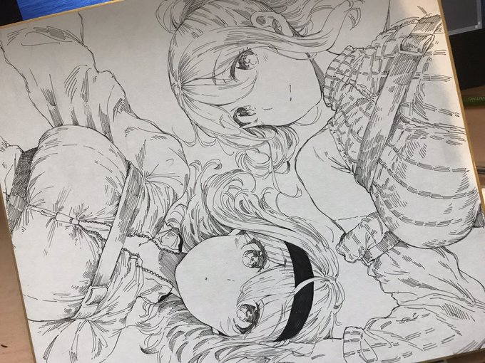 やっています、色紙を 