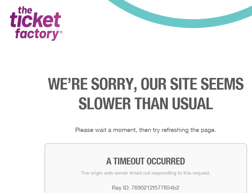 MajorShots's tweet photo. @ticketfactory finally managed to sort it! Your site is VERY broken. 3 different cards all "Wrong address" one magically works (No changes) pot luck... Think your website and payment portal need some work...
Getting this error should also not put you at the back of the queue... https://t.co/VWuvyDQXV8