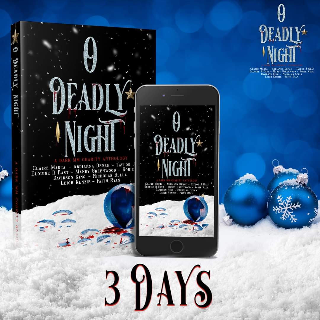 AbriDenae's tweet photo. 🎅🏻⛄️ 3 Days ⛄️🎅🏻
🎄O Deadly Night: A Dark MM Charity Anthology🎄🎁

Release Date: November 15, 2022

Special Preorder Price: $3.99

https://t.co/KlRJsAKDYB
 
#darkmm #charityanthology #darkmmanthology #darkholidayreads #comingsoon https://t.co/K94nGG6mxX