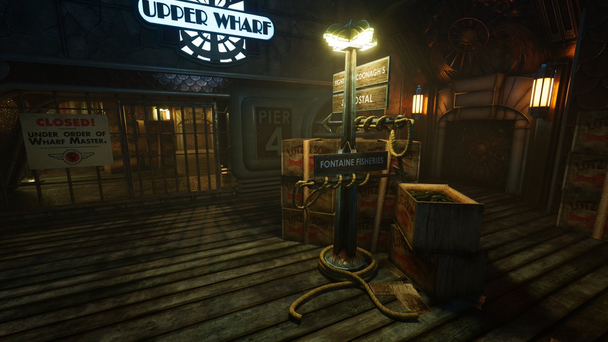 RealRenWuJun's tweet photo. Upper Wharf - #BioShock Re-render Project

Assets by #IrrationalGames converted with #UModel
Edited with #Cinema4D, rendered with #OctaneRender

#Rapture #2K #2Kgames #artdeco #videogames #virtualphotography #fanart #streetlight #C4D #octane #3d #3dcg #cg #3dart #cgi #cgart https://t.co/6Y67Kdn261