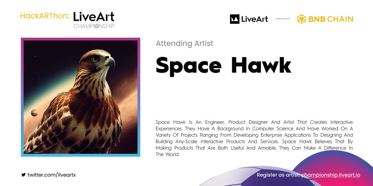 Excited to be part of the #LiveArtChampionship
 #ChampionshipOnBNBChain ! <a href="/LiveArtX/">LiveArt</a> 
⭐️View my #NFT:  click it to check the art here👇
element.market/assets/bsc/0x7…
element.market/assets/bsc/0x7…
⭐️Vote for me: championship.liveart.io/#/vote