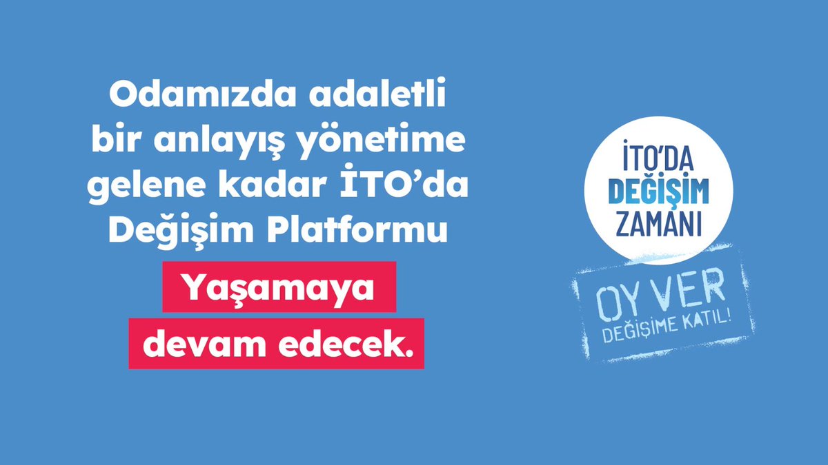 itodadegisim's tweet photo. Destek veren, değişim isteyen, emek harcayan tüm üyelerimize sonsuz teşekkürlerimizle... Bundan sonraki tüm süreçte yine hep beraber emek verecek, daha iyi bir İTO için var gücümüzle çalışacağız!

#ito #itodadeğişim #istanbulticaretodası https://t.co/mfadAe8P2T