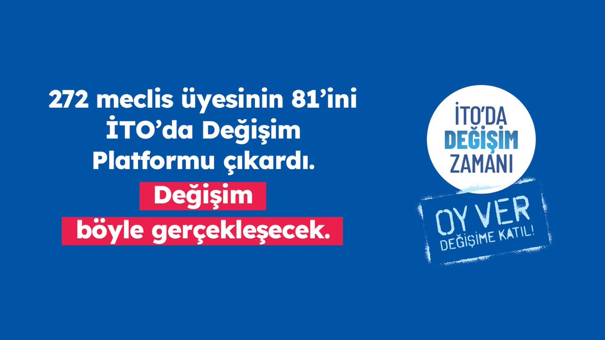 itodadegisim's tweet photo. Destek veren, değişim isteyen, emek harcayan tüm üyelerimize sonsuz teşekkürlerimizle... Bundan sonraki tüm süreçte yine hep beraber emek verecek, daha iyi bir İTO için var gücümüzle çalışacağız!

#ito #itodadeğişim #istanbulticaretodası https://t.co/mfadAe8P2T