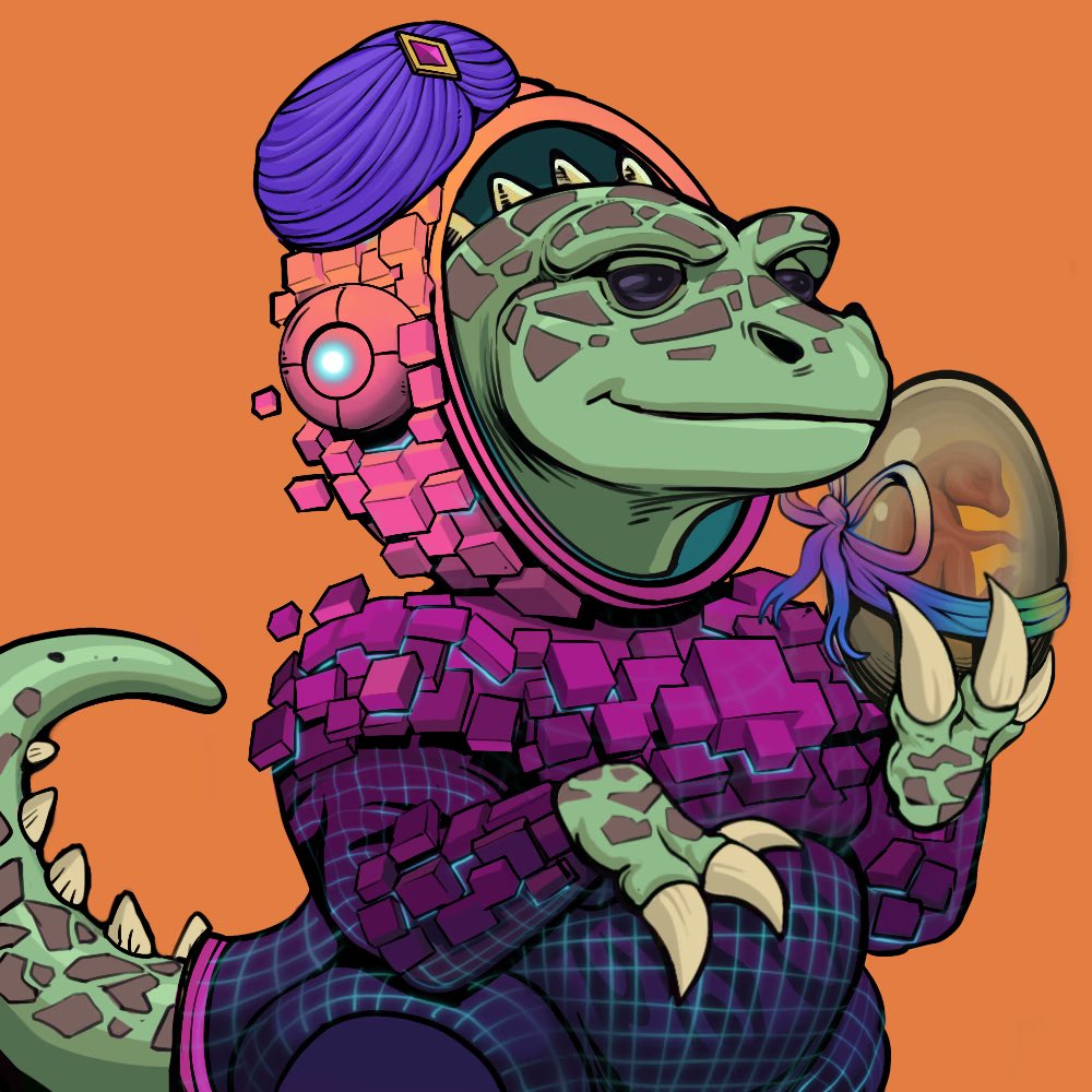 Just evolved two of my Dinos and they are spectacular 🤩 #SPC4L Great work <a href="/Seagull7x/">Seagull7x</a> <a href="/SpacePunksClub/">Space Punks Club</a>