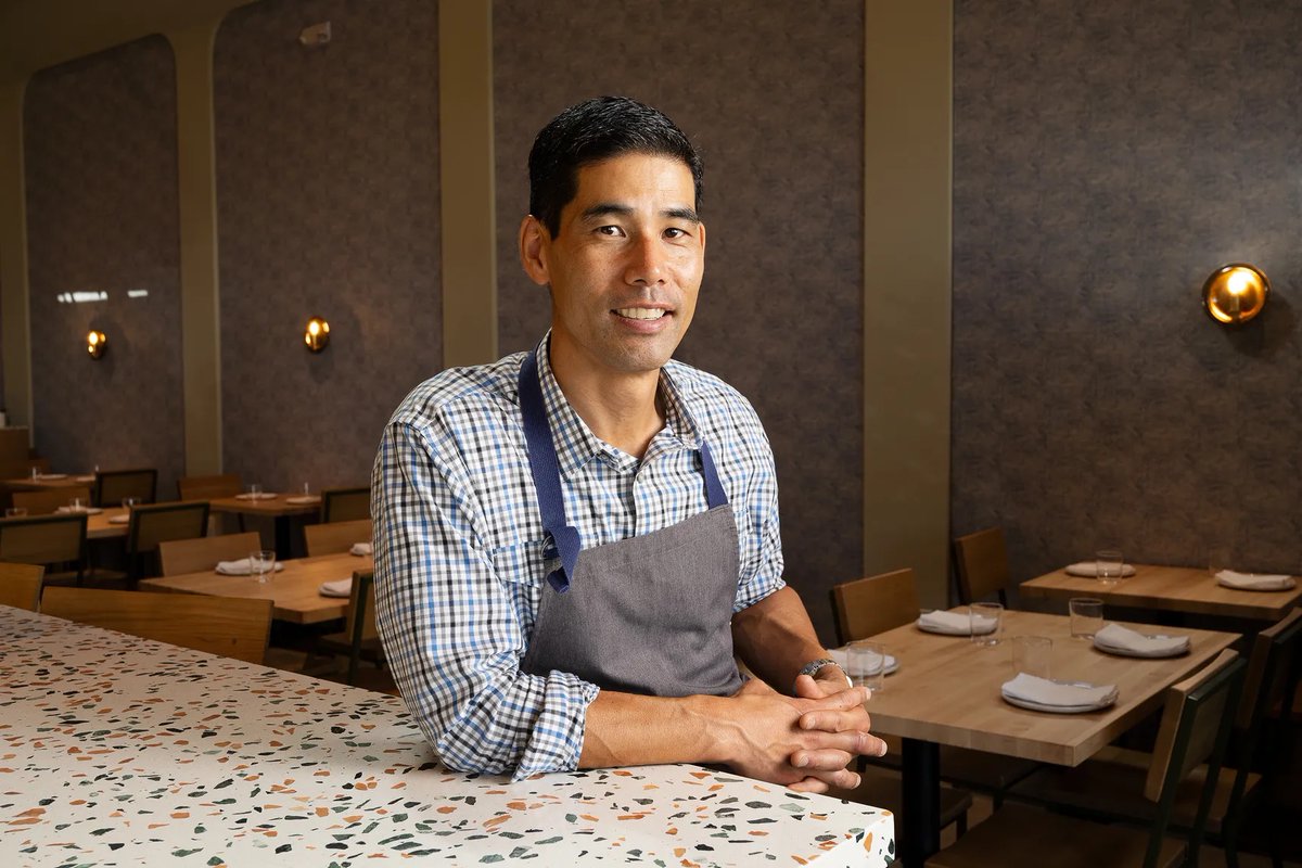 Congrats to Chef Scott Nishiyama and Ethel’s Fancy in Palo Alto - it's been named one of the most exciting new restaurants in the country by Bon Apetit! We're proud to be a part of your team.

Shop the look: Custom Bib Apron

sf.eater.com/2022/10/17/234…